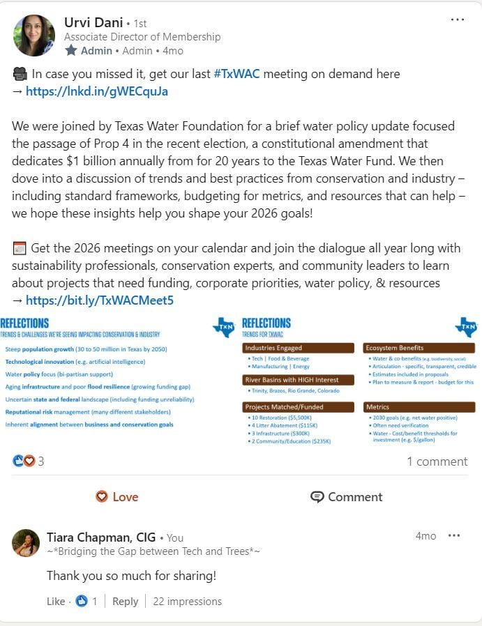 TxWAC Linkedin Group Post 2026 Q1